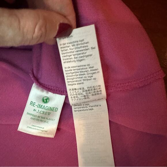 J Crew Slub Cotton Tee Pink Short Sleeve Shirt G1438 Top Plus Size Fit 2X - Picture 9 of 14